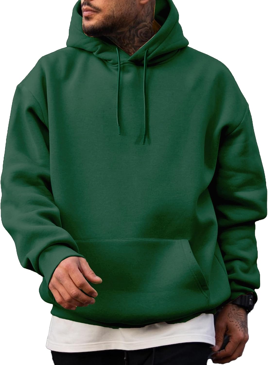 JMIERR Mens Fleece Lined Oversized Hoodie Pullover Sweatshirts