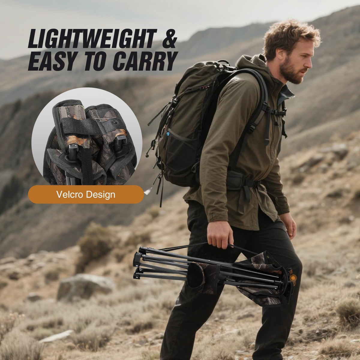 REDCAMP 2 Pack Tripod Hunting Chairs for Blinds