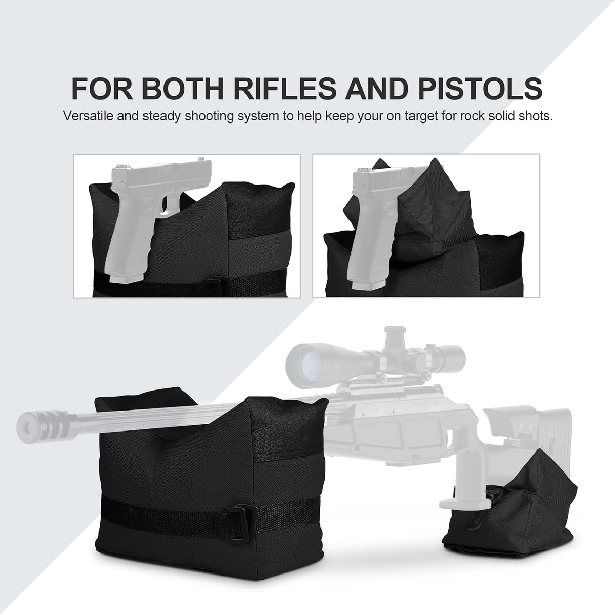 Twod Outdoor Shooting Rest Bags -Stand Holders Target