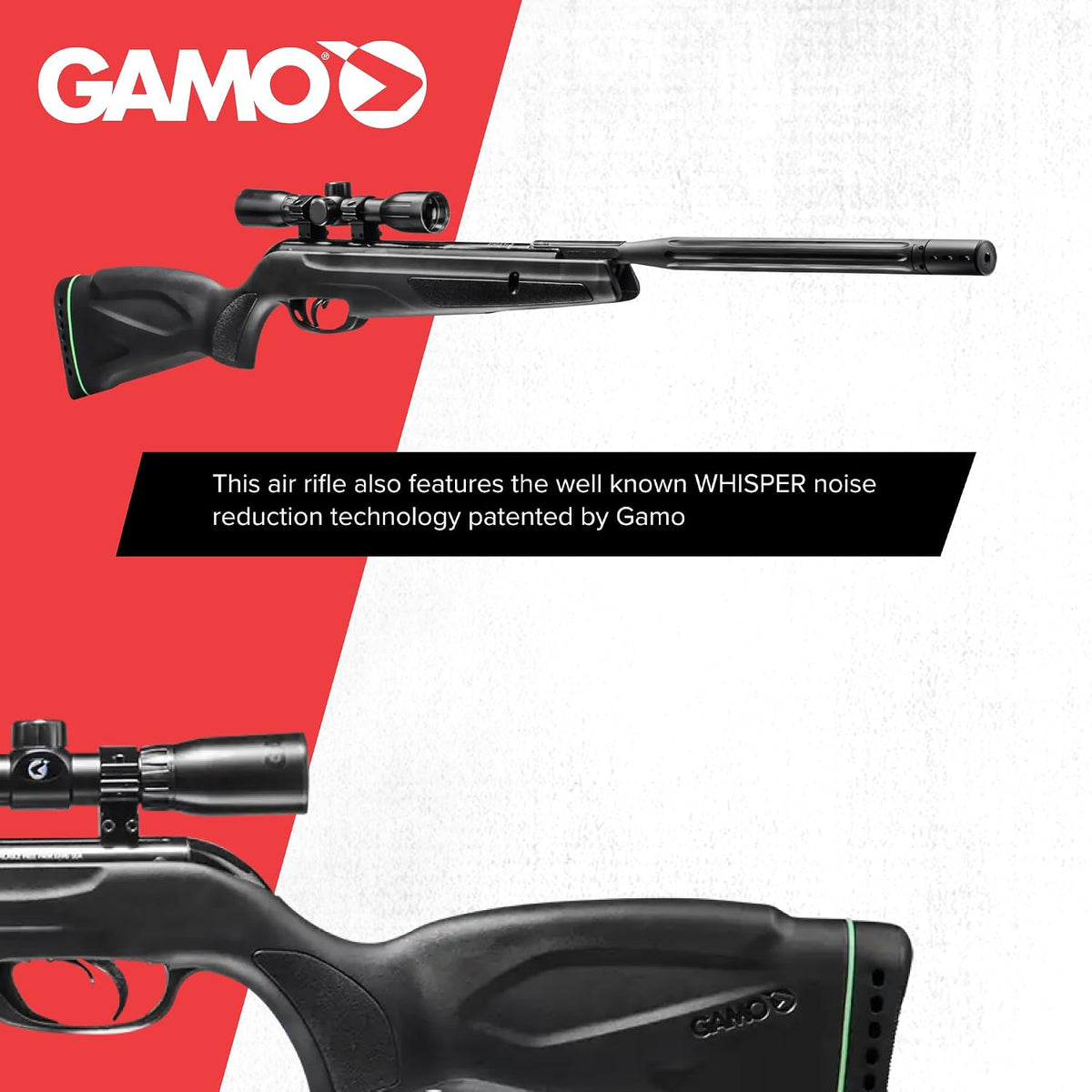 Gamo Wildcat Whisper Break Barrel Air Rifle- IGT Gas Piston