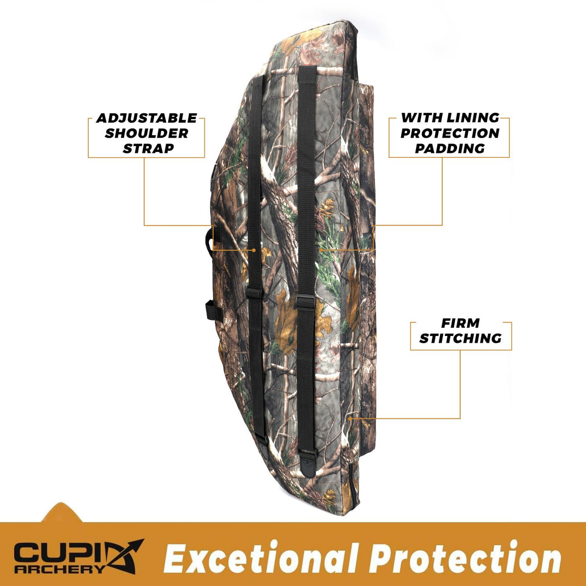 Compound Bow Case Soft Light-Weight Bow Bag with Arrow Pocket and Backpack Straps