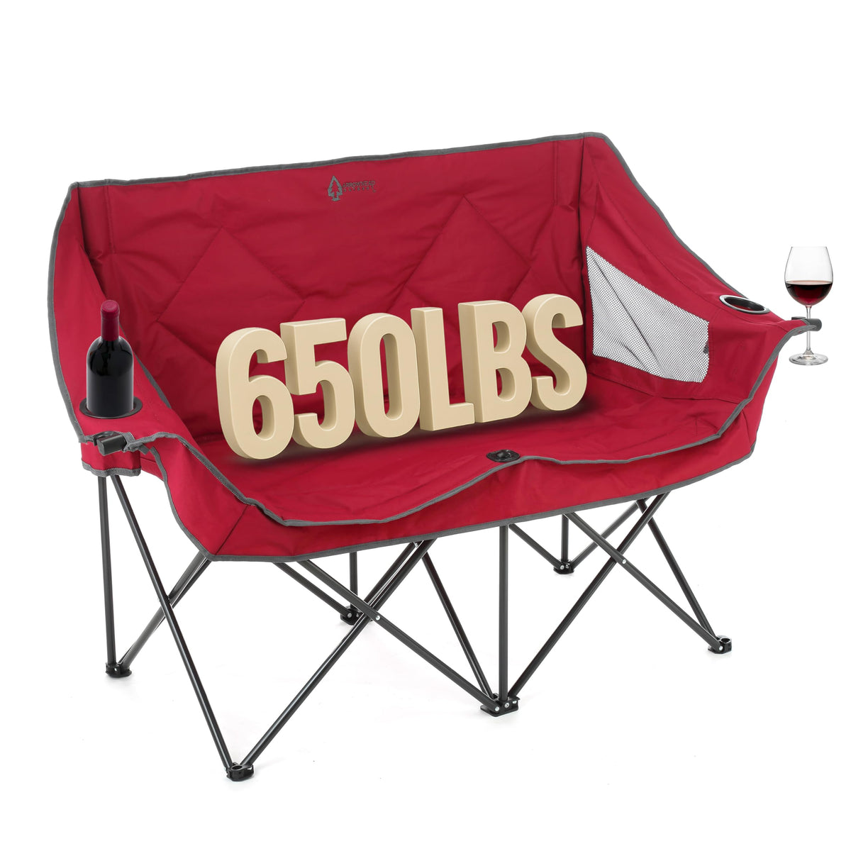 ARROWHEAD OUTDOOR Portable Folding Double Duo Camping Chair Loveseat