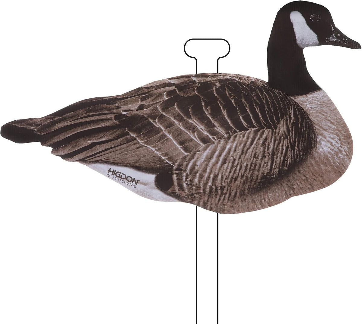 Higdon Outdoors Flats | Canada Goose Silhouette Decoys for Waterfowl Hunting | Weather Resistant Goose Decoys with Easy Carry Stakes | Standard, Motion, or Fully Flocked Motion | 12 Pack
