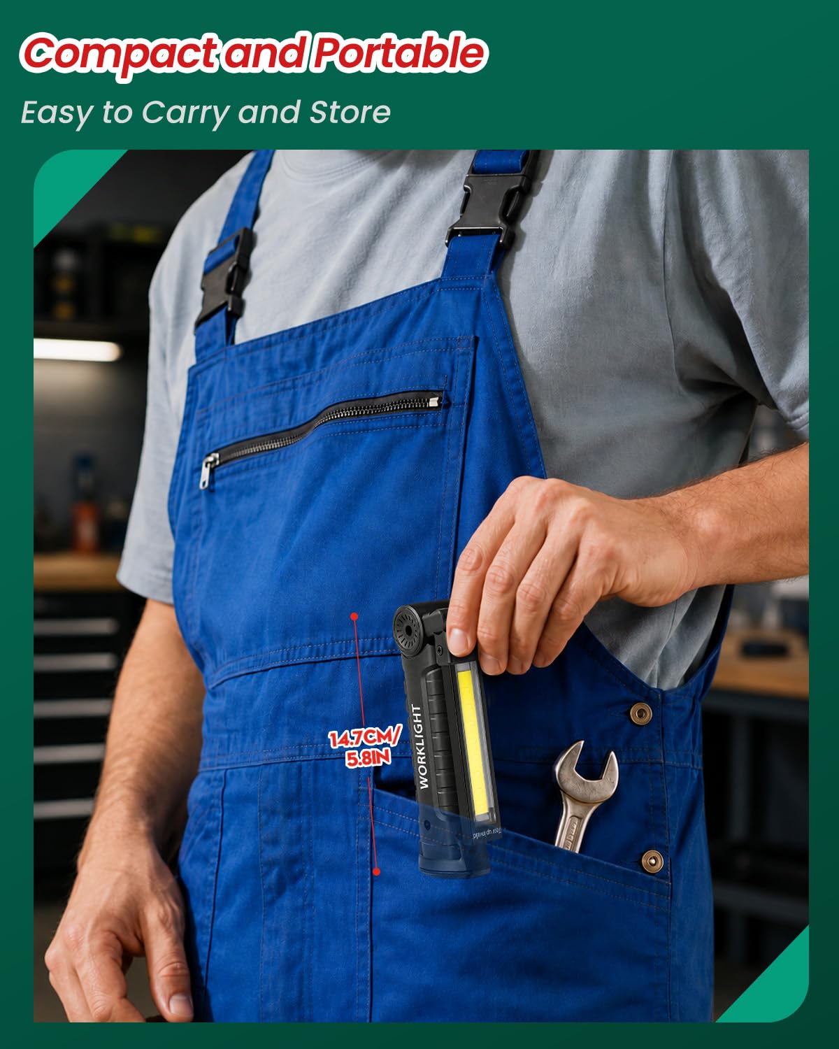 Coquimbo 2 Pack Rechargeable Work Light, Christmas Dad Gifts for Men Him