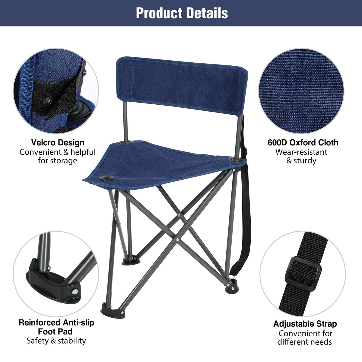 REDCAMP 2 Pack Tripod Hunting Chairs for Blinds