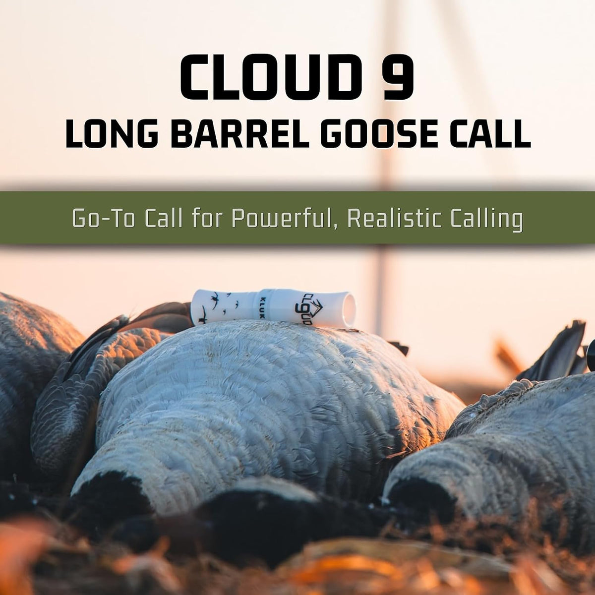 KLUK Cloud 9 Acrylic Goose Calls | Premium Long & Short Barrel Goose Calls