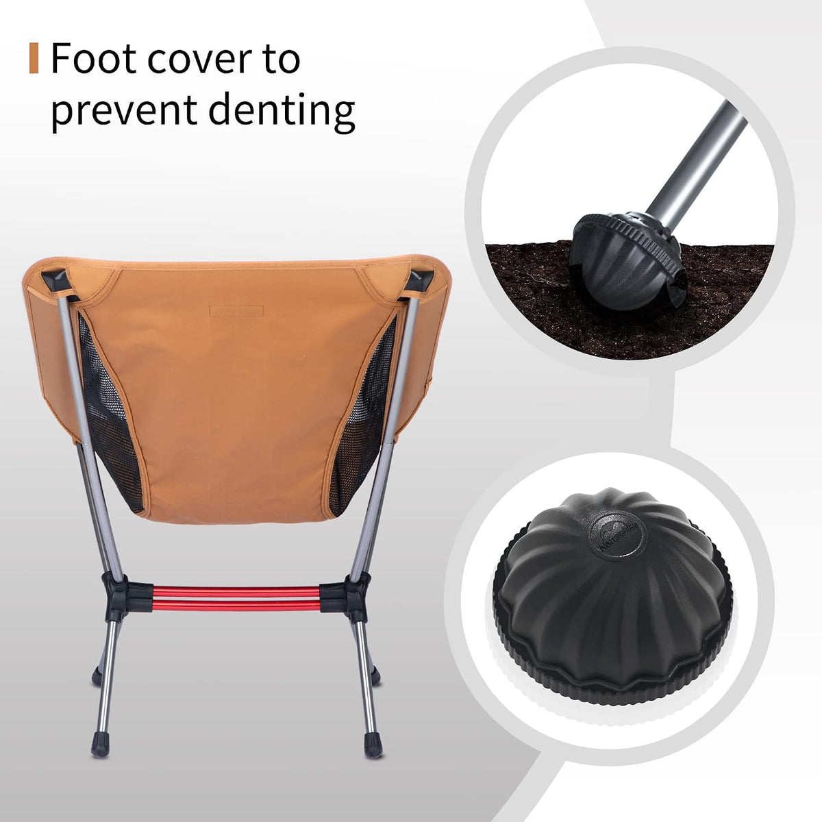 Naturehike YL08 Ultralight Camping Chair — Only 2.12 LBS, Anti-Sinking Feet