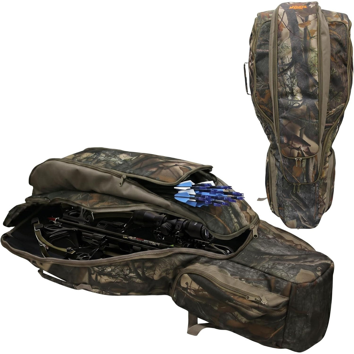 MYDAYS Soft Crossbow Case, Narrow-limb Crossbows Backpack, Soft Shell Padded Archery Gear Bag, Water Resistant Narrow Archery Bow Carrier Bag for Outdoor Hunting Shooting