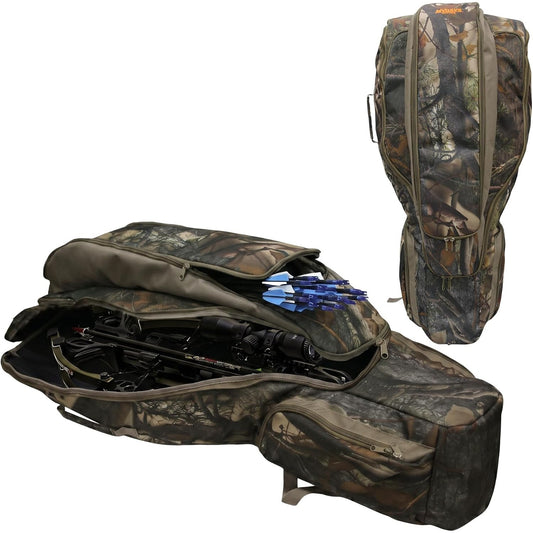 MYDAYS Soft Crossbow Case, Narrow-limb Crossbows Backpack, Soft Shell Padded Archery Gear Bag, Water Resistant Narrow Archery Bow Carrier Bag for Outdoor Hunting Shooting
