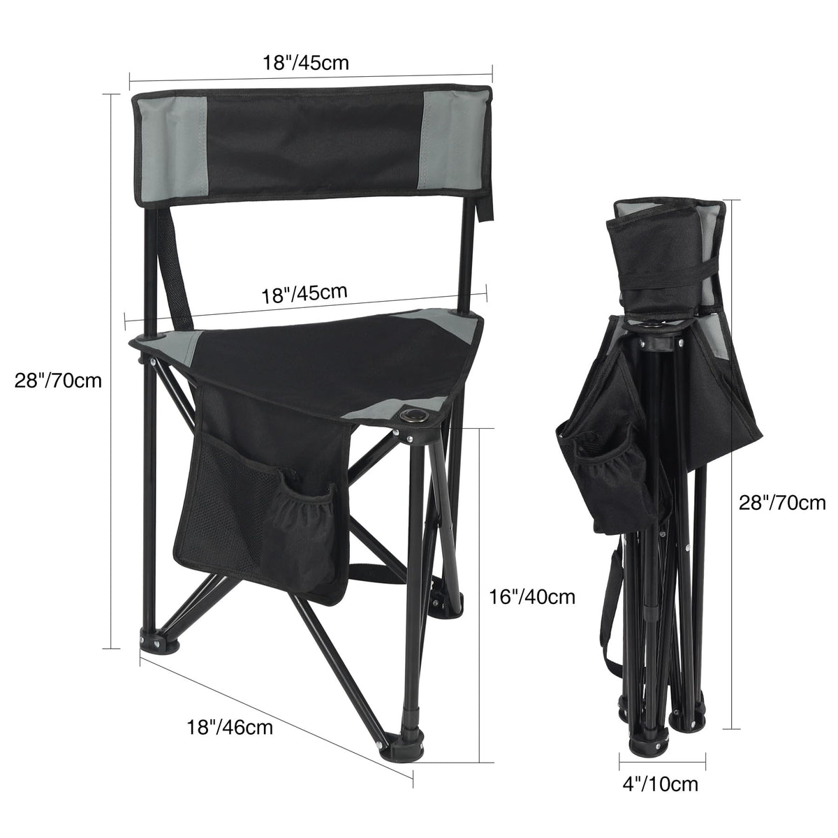 REDCAMP 2 Pack Tripod Hunting Chairs for Blinds