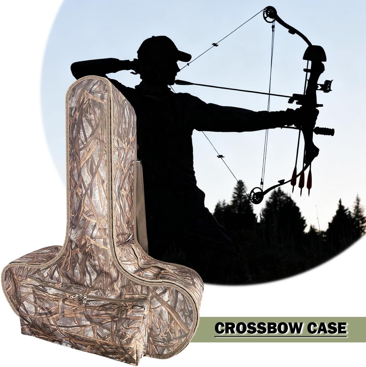 Soft Crossbow Case, Padded Crossbow Bag with Backpack Straps