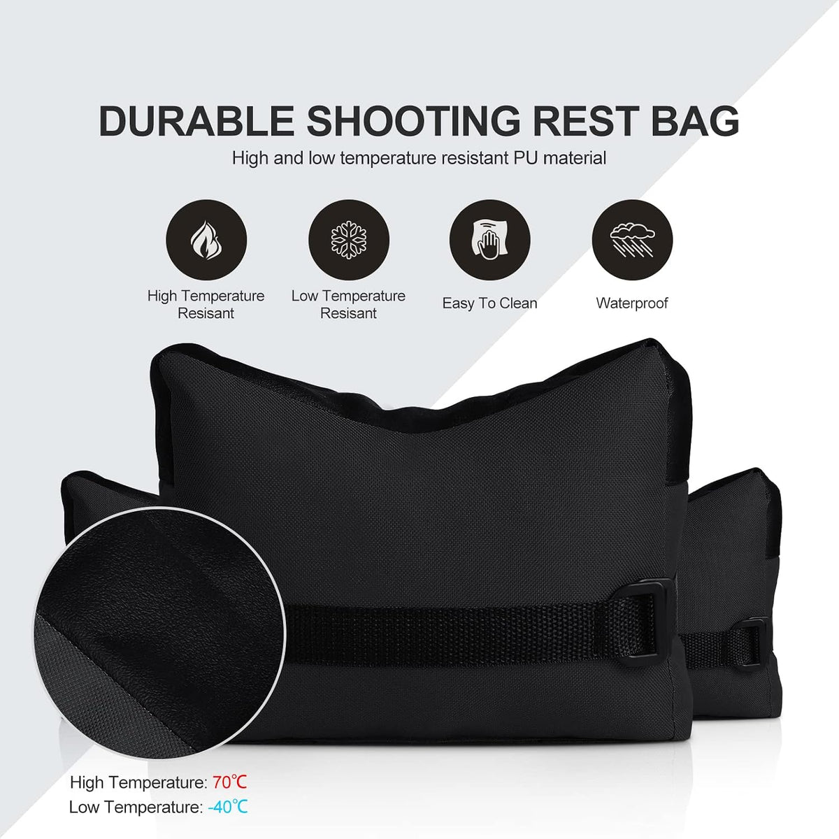 Twod Outdoor Shooting Rest Bags -Stand Holders Target