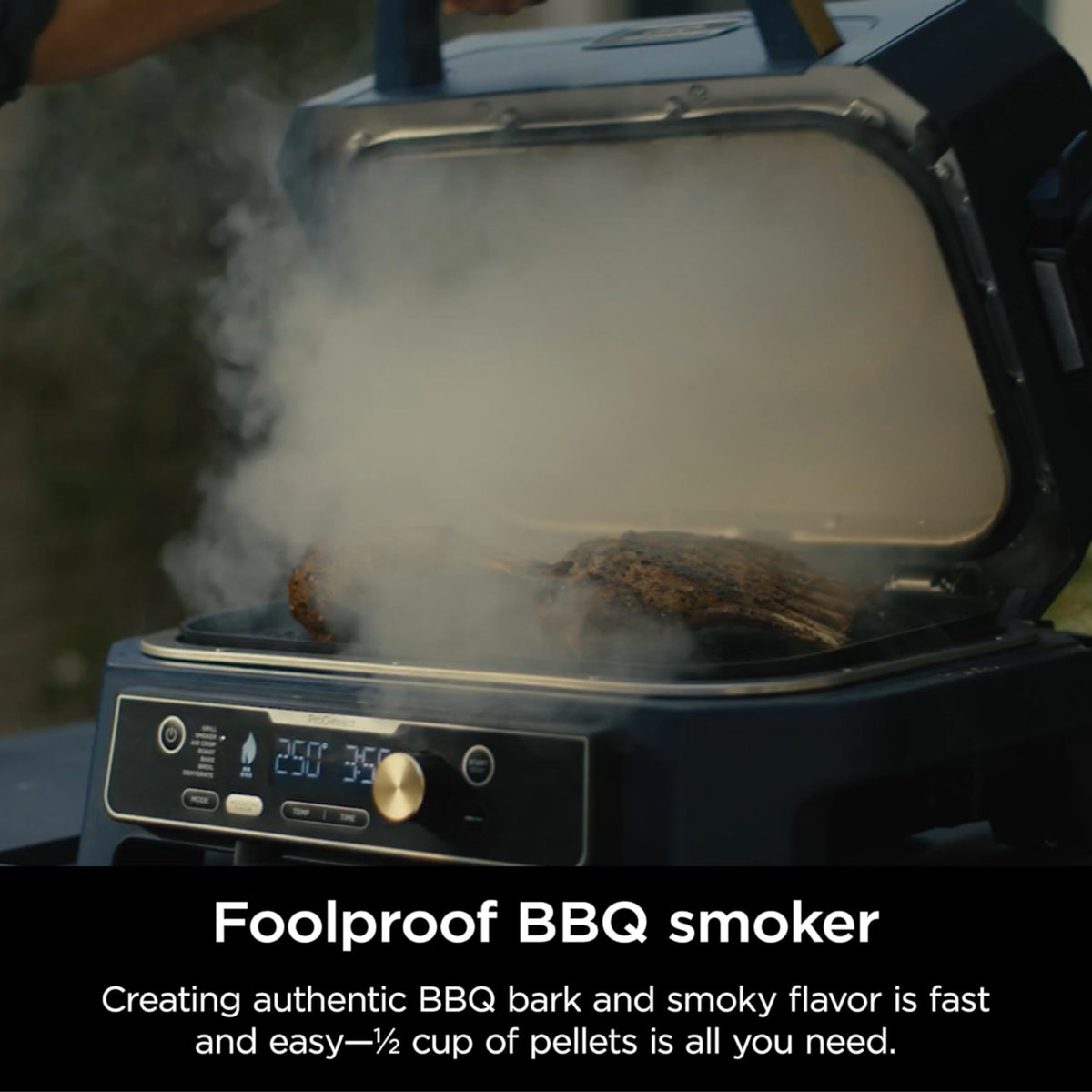 Ninja Woodfire ProConnect Premium XL Outdoor Grill & Smoker, Black & Gold