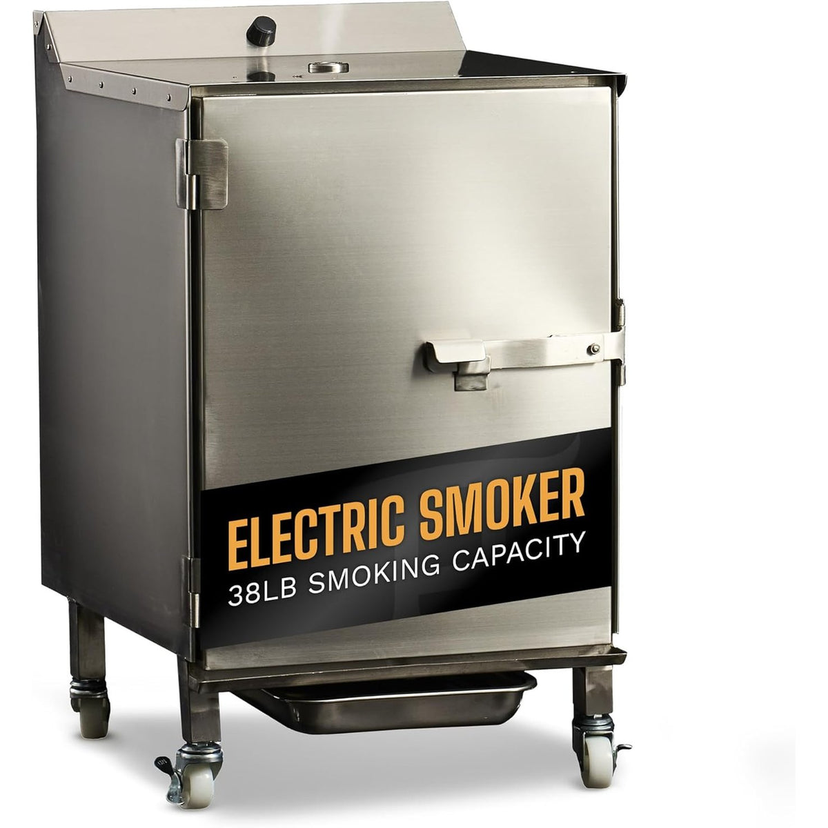 SmokinTex 'The OG' Electric Smoker - Spacious & Insulated Stainless Steel Meat Smoker with 700W Heating, & Temperature Control for BBQ, Jerky, Vegetables