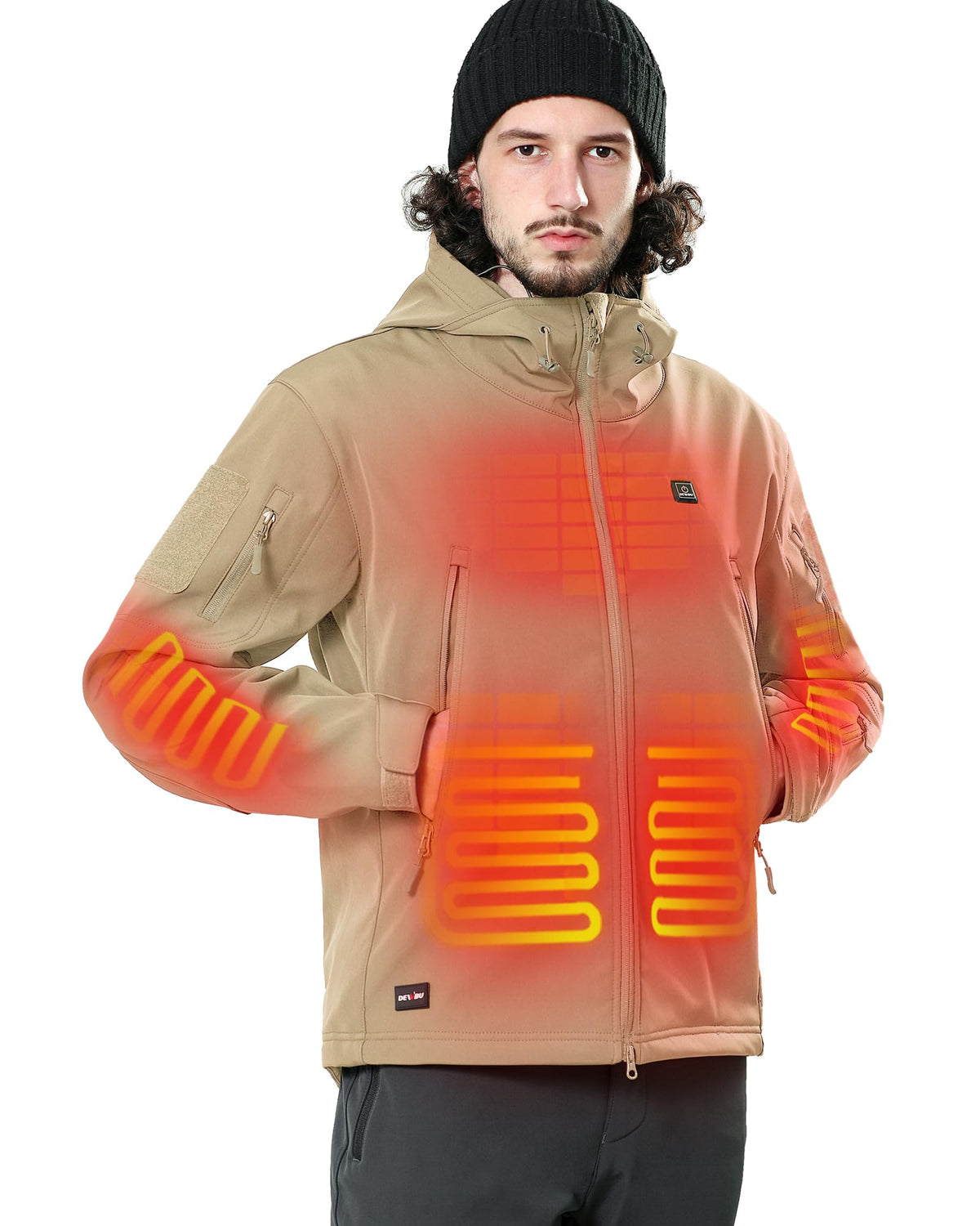 DEWBU Heated Jacket for Men with 12V Battery Pack