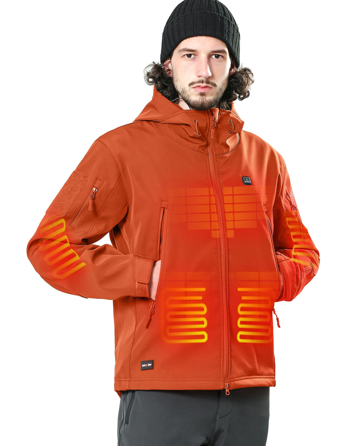 DEWBU Heated Jacket for Men with 12V Battery Pack