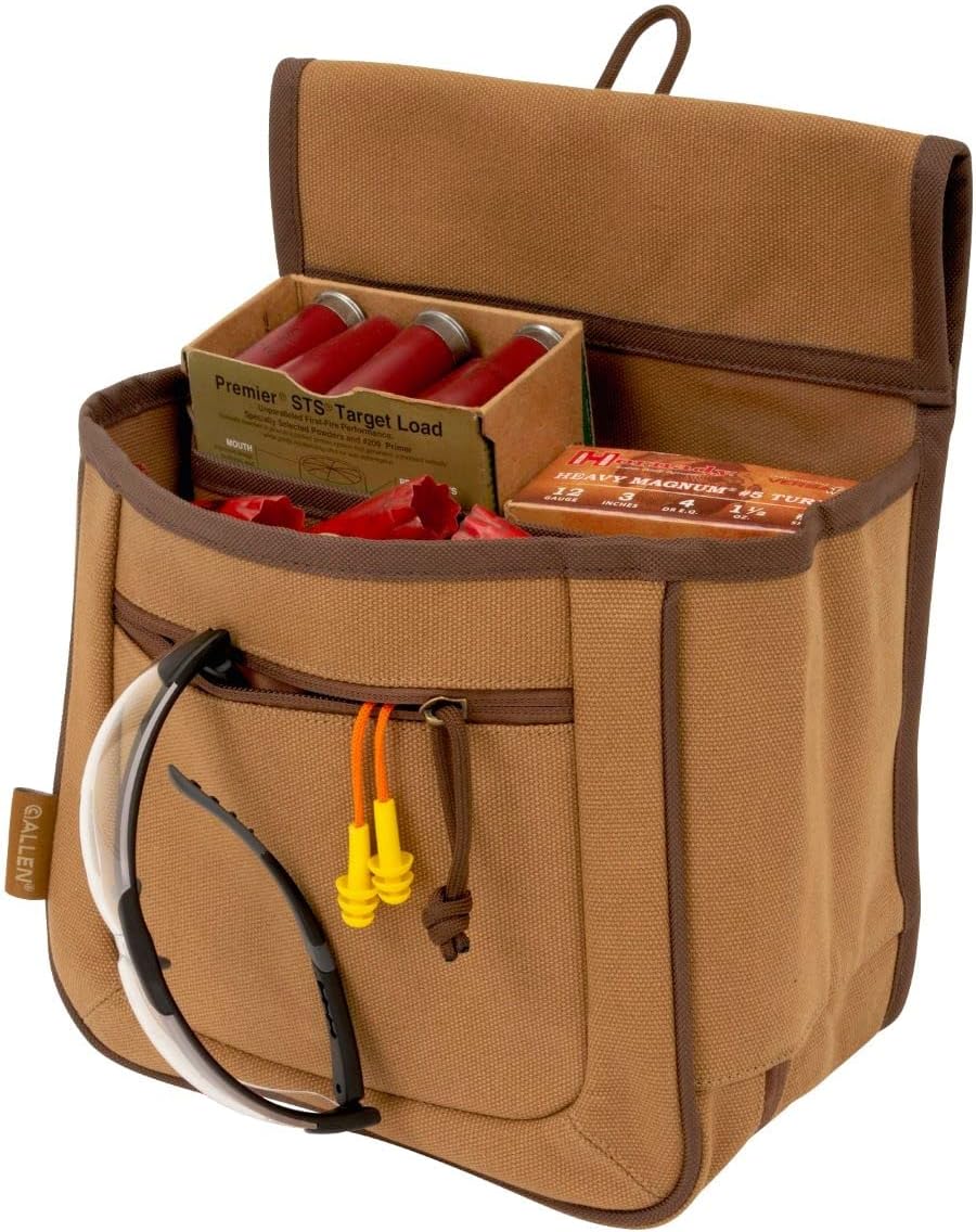 Allen Company Rival Double Compartment Shell Bag & 52" Waist Belt, Tan