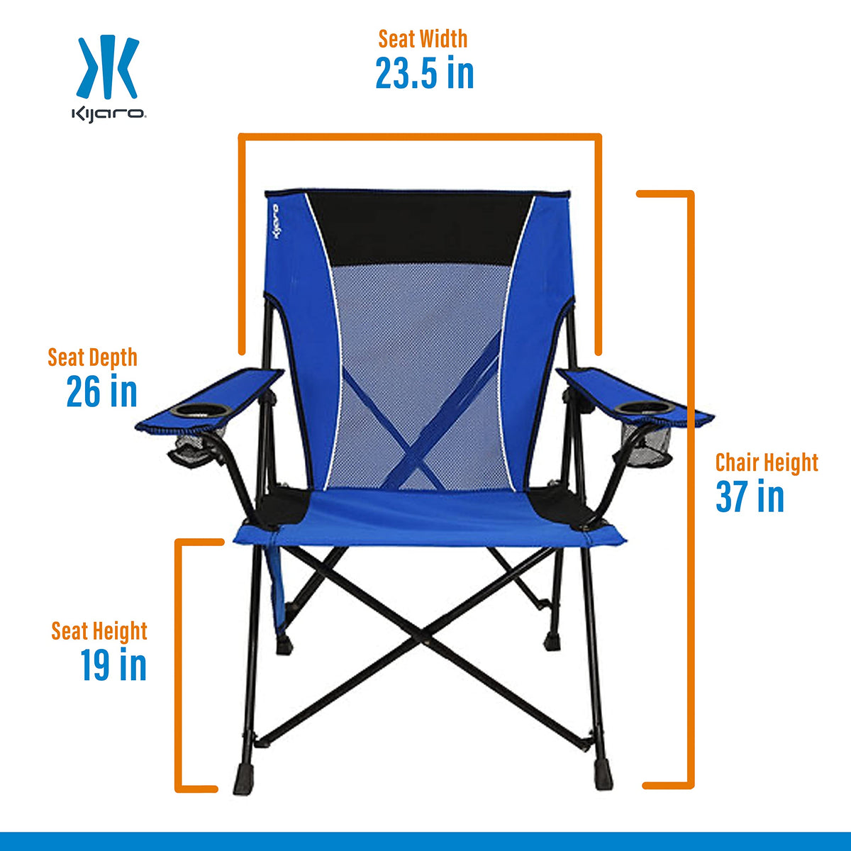Kijaro Dual Lock Chair Color: Victoria Desert Orange