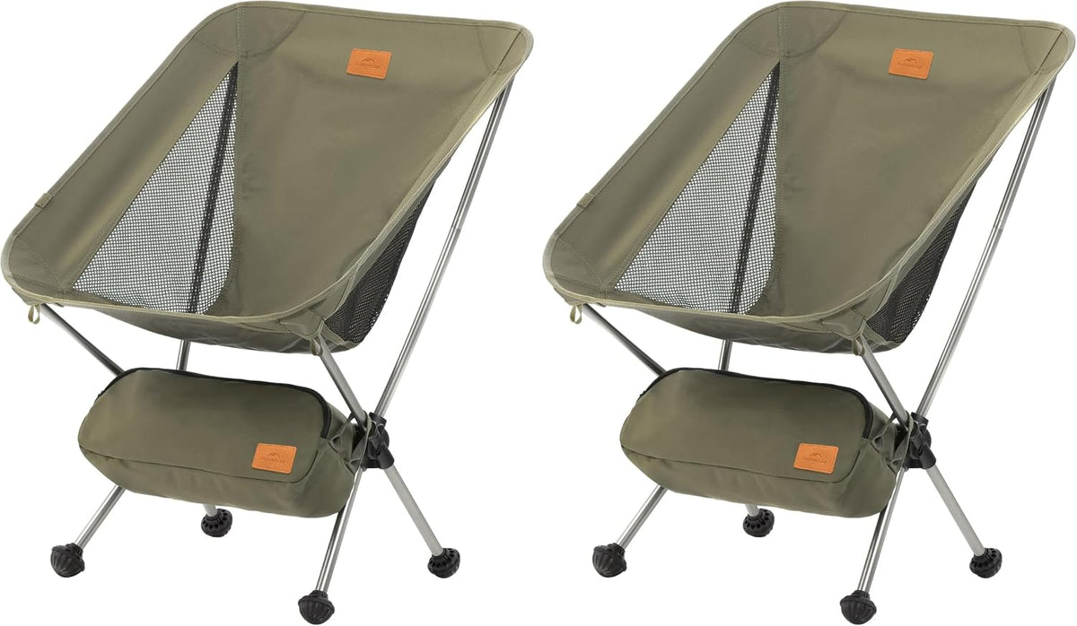 Naturehike YL08 Ultralight Camping Chair — Only 2.12 LBS, Anti-Sinking Feet