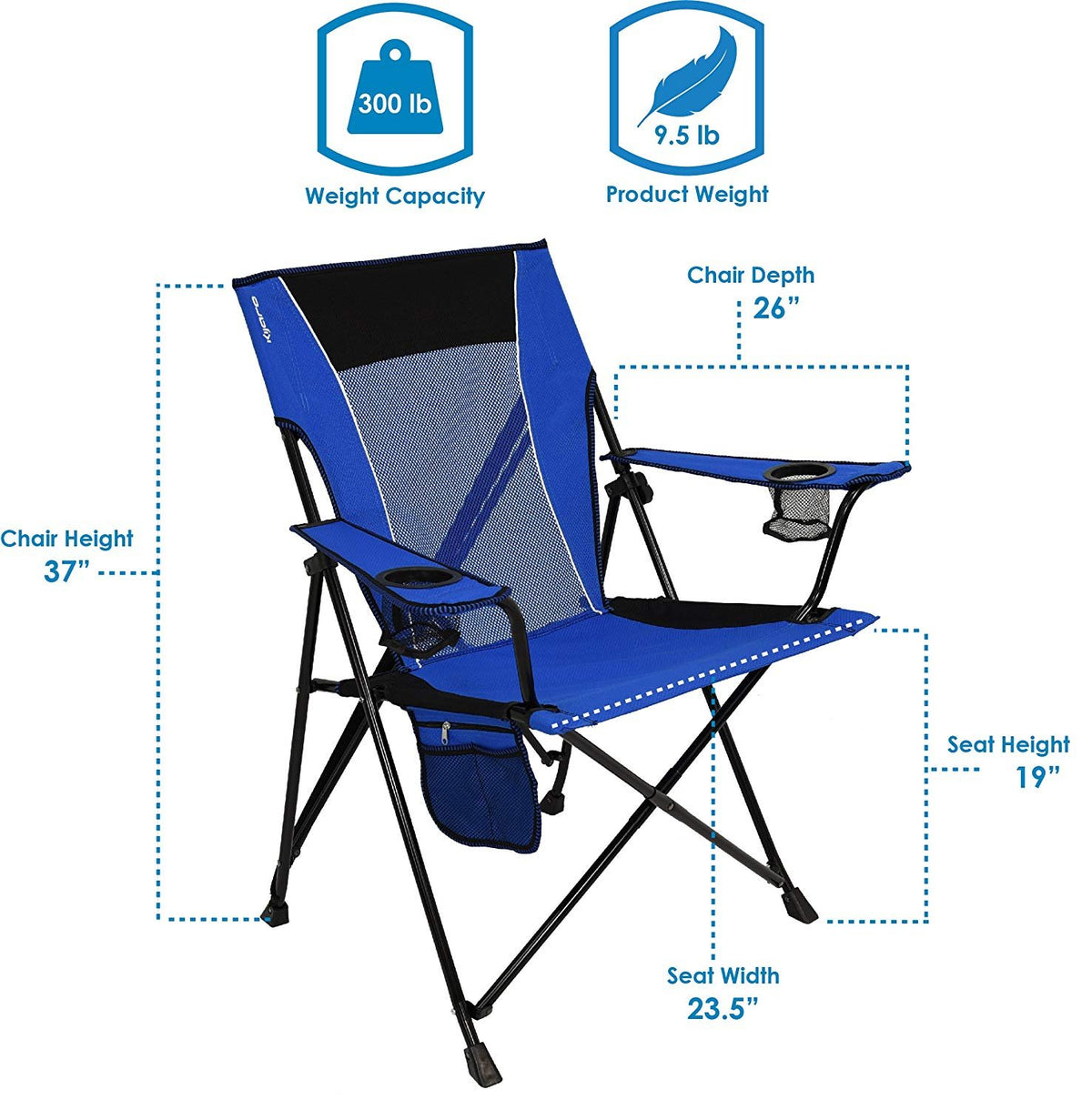 Kijaro Dual Lock Chair Color: Victoria Desert Orange