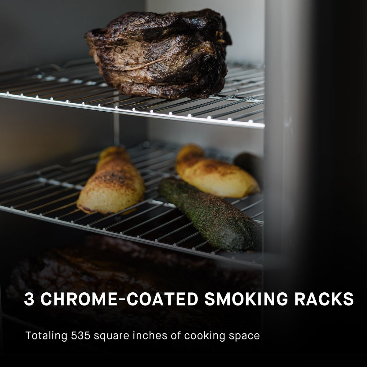 Masterbuilt® 30-inch Digital Electric Vertical BBQ Smoker with Side Wood Chip Loader, Chrome Racks and 710 Cooking Square Inches in Black, Model MB20071117