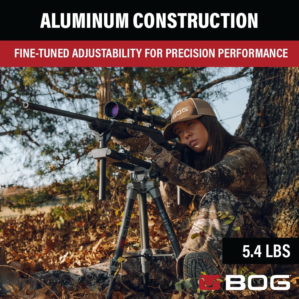 BOG FieldPod Dual-Frame Hunting Tripod, Adjustable Shooting Rest