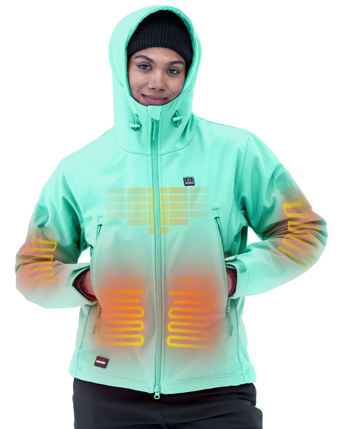 DEWBU Heated Jacket for Women with 12V Battery Pack Winter
