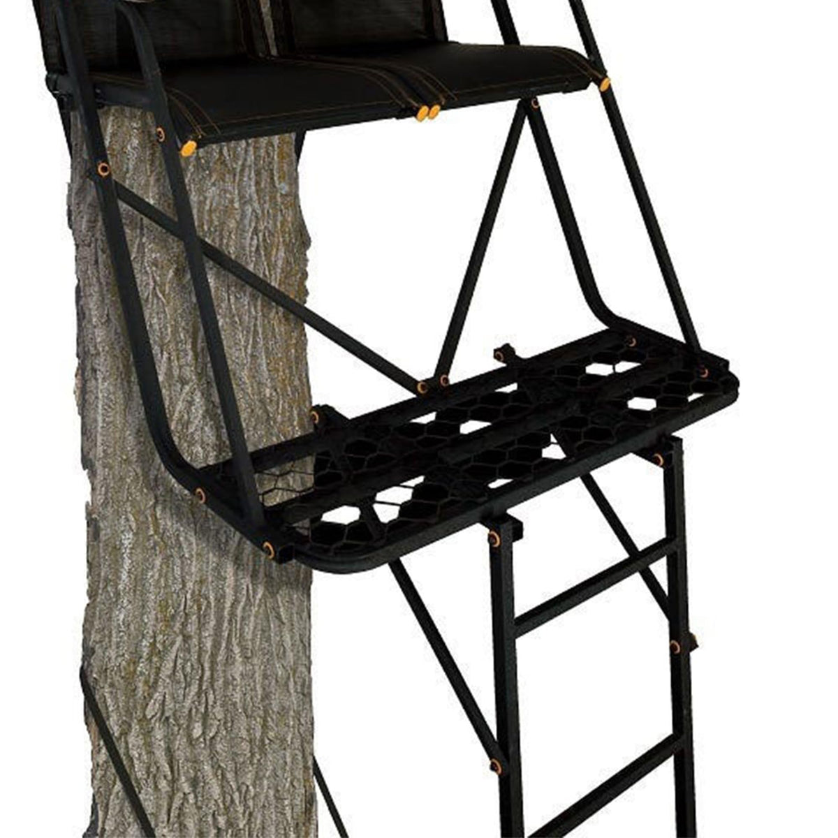 Muddy Outdoor Hunting Climbing Ladder, Tree Stand with Flex-Tek Seat and Steel Frame