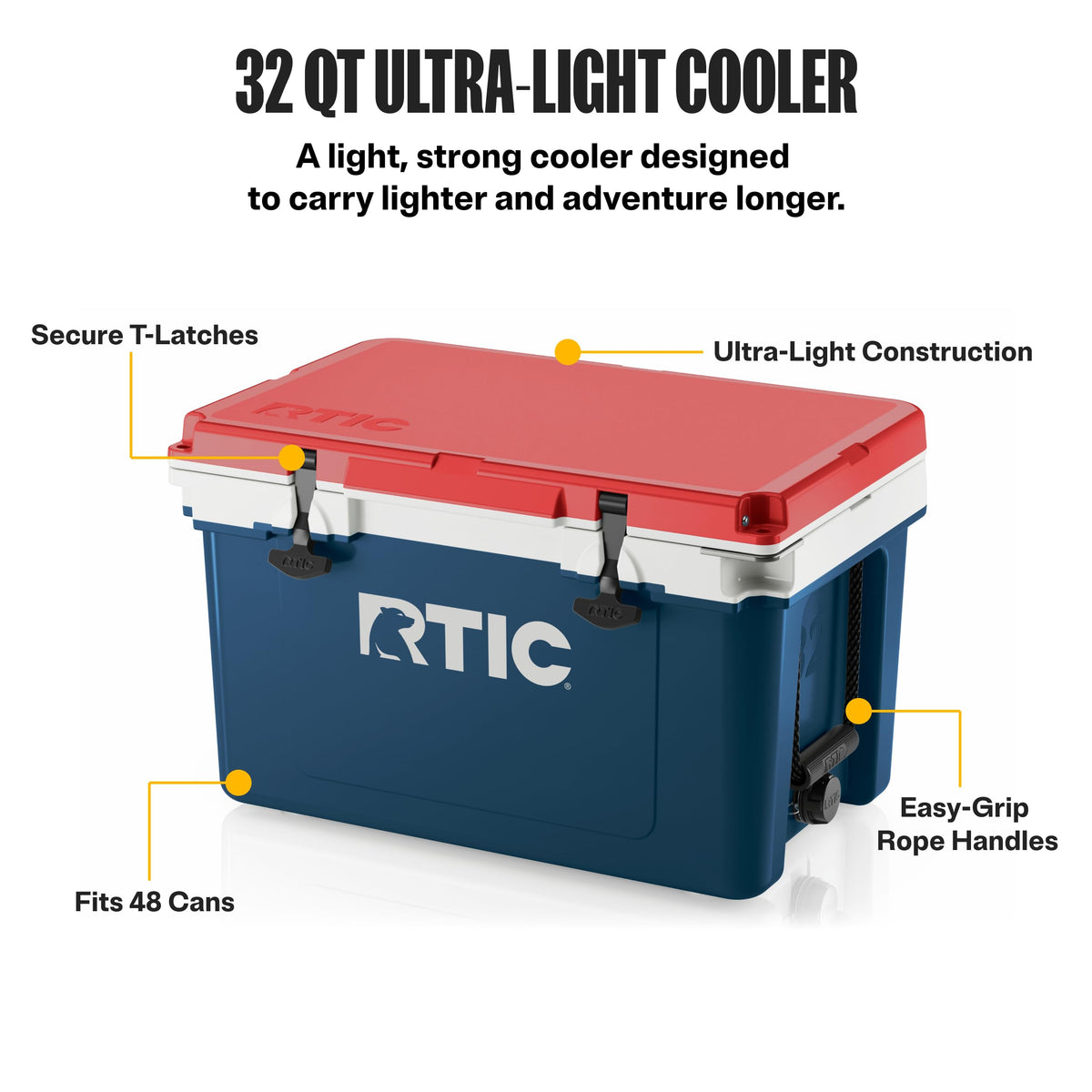 RTIC 32 QT Ultra-Light Hard Cooler