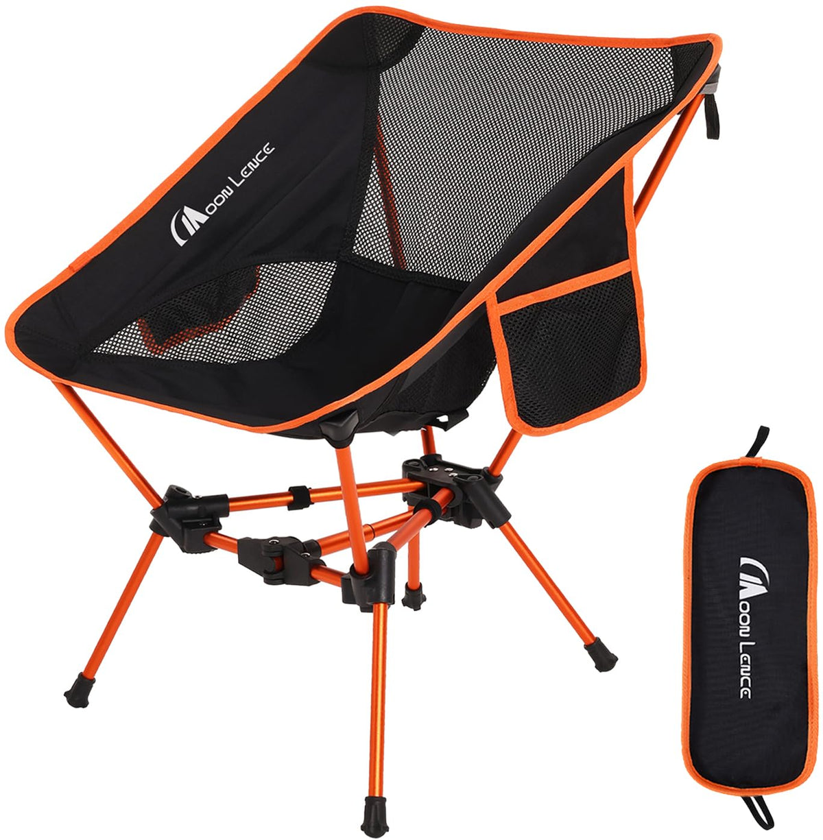 MOON LENCE Camping Chair Portable Backpacking Chair - The 4th Generation Ultralight Folding Chair - Compact, Lightweight Foldable Chairs for Hiking Mountaineering Beach (Green)