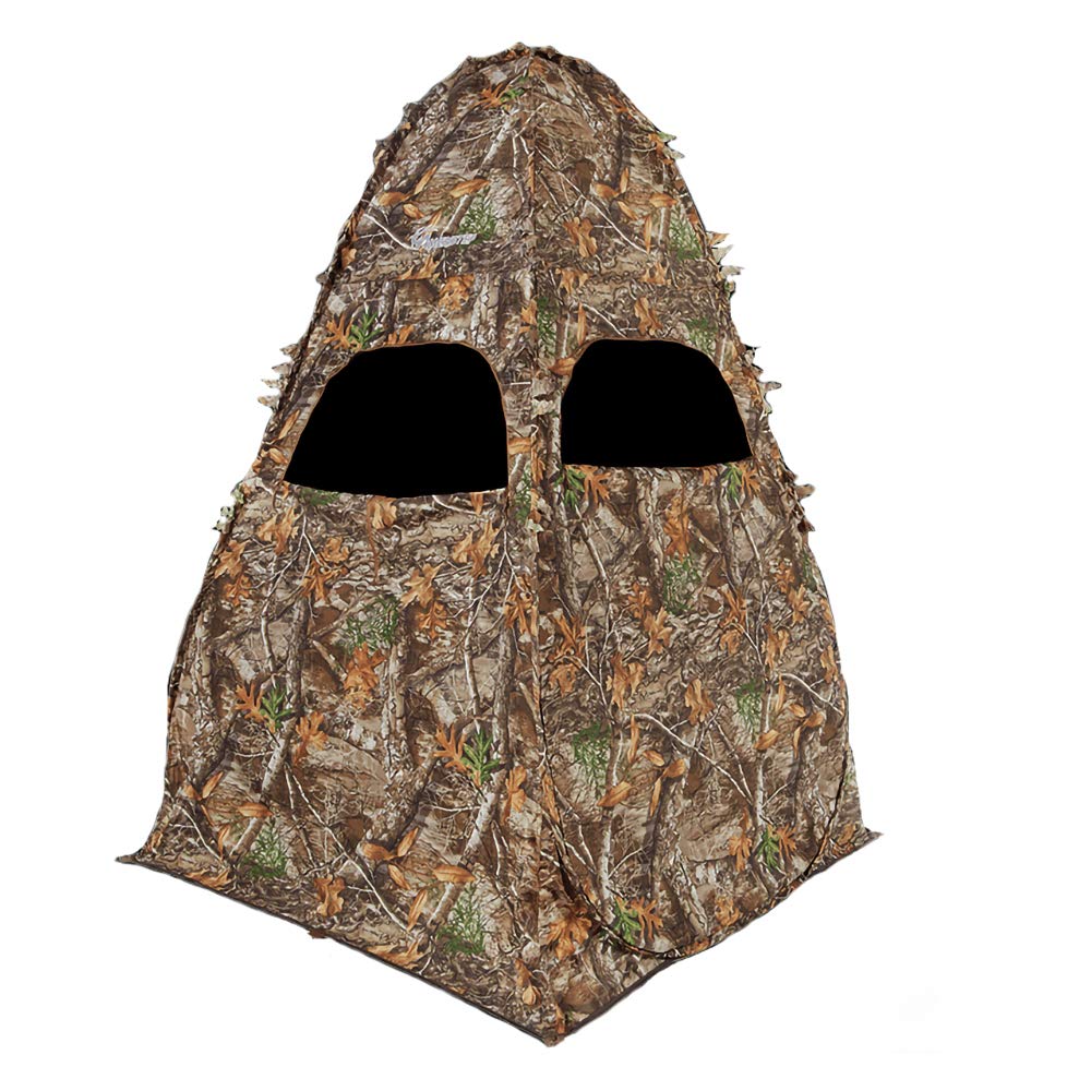 Ameristep Doghouse Run & Gun Hunting Blind | Lightweight 2 Person Ground Blind in Mossy Oak Break-Up Country, One Size
