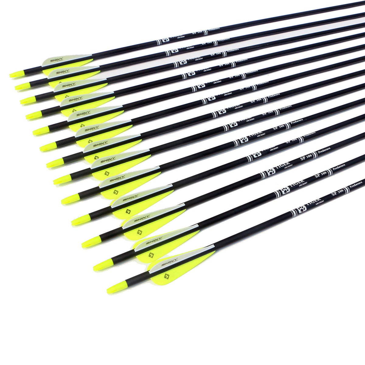 30" Carbon Arrows for Compound Recurve Bow Hunting Target
