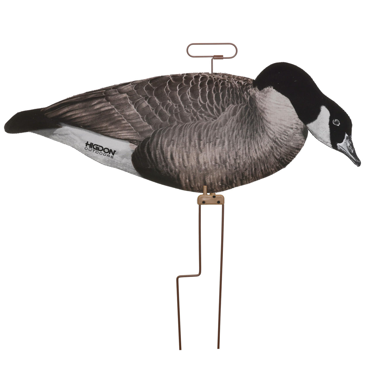 Higdon Outdoors Flats | Canada Goose Silhouette Decoys for Waterfowl Hunting | Weather Resistant Goose Decoys with Easy Carry Stakes | Standard, Motion, or Fully Flocked Motion | 12 Pack