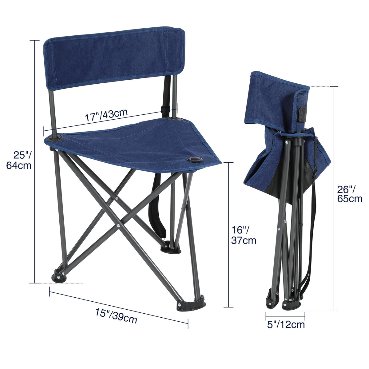 REDCAMP 2 Pack Tripod Hunting Chairs for Blinds