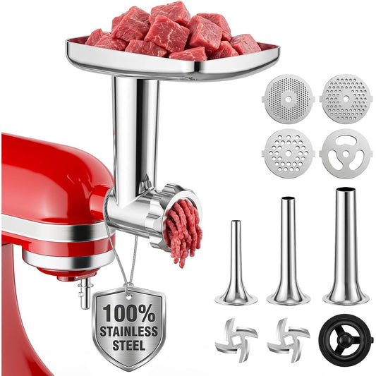 COFUN Stainless Steel Meat Grinder for KitchenAid Mixer