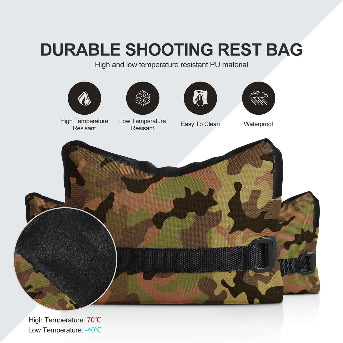 Twod Outdoor Shooting Rest Bags -Stand Holders Target