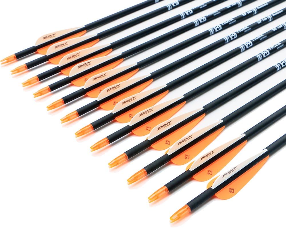30" Carbon Arrows for Compound Recurve Bow Hunting Target