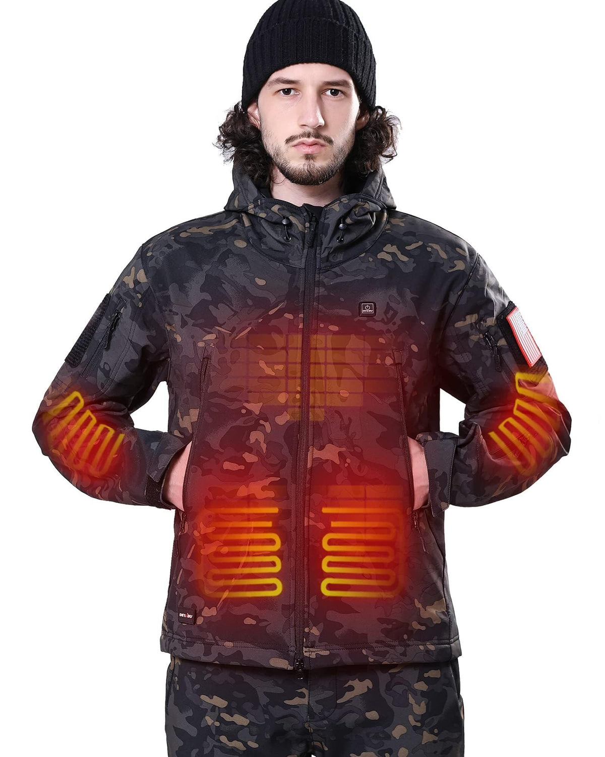 DEWBU Heated Jacket for Men with 12V Battery Pack