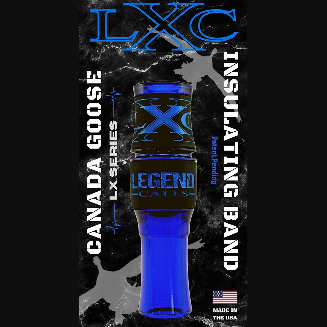 LXC Blue Canada Goose Call, Insulating Band Technology