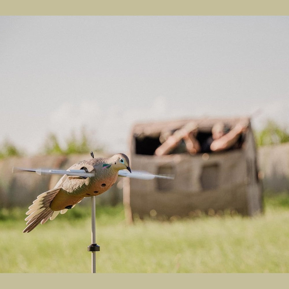 Avian-X PowerFlight Spinning Wing Dove Life-Size Motion Decoy - Durable Weather-Resistant Realistic Lifelike Hunting Decoy with Mounting Stake & Carry Bag Included