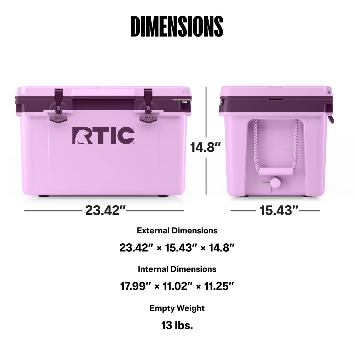 RTIC 32 QT Ultra-Light Hard Cooler