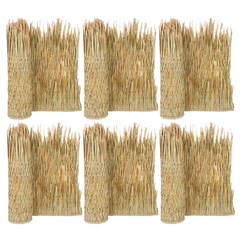 Forever Bamboo Mexican Palm Thatch Roof Runner Roll Duck Blind Grass Tiki Hut Thatch Duck Boat Blinds Palapa Thatch Roofing for Tiki Bar Huts 35 in H x 30 ft L