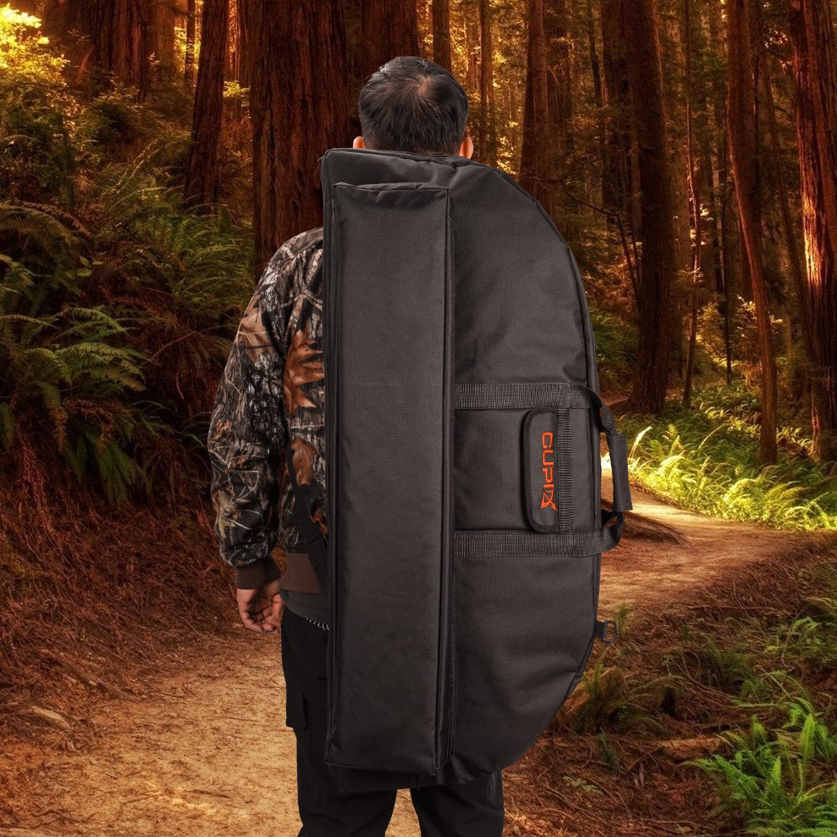 Compound Bow Case Soft Light-Weight Bow Bag with Arrow Pocket and Backpack Straps