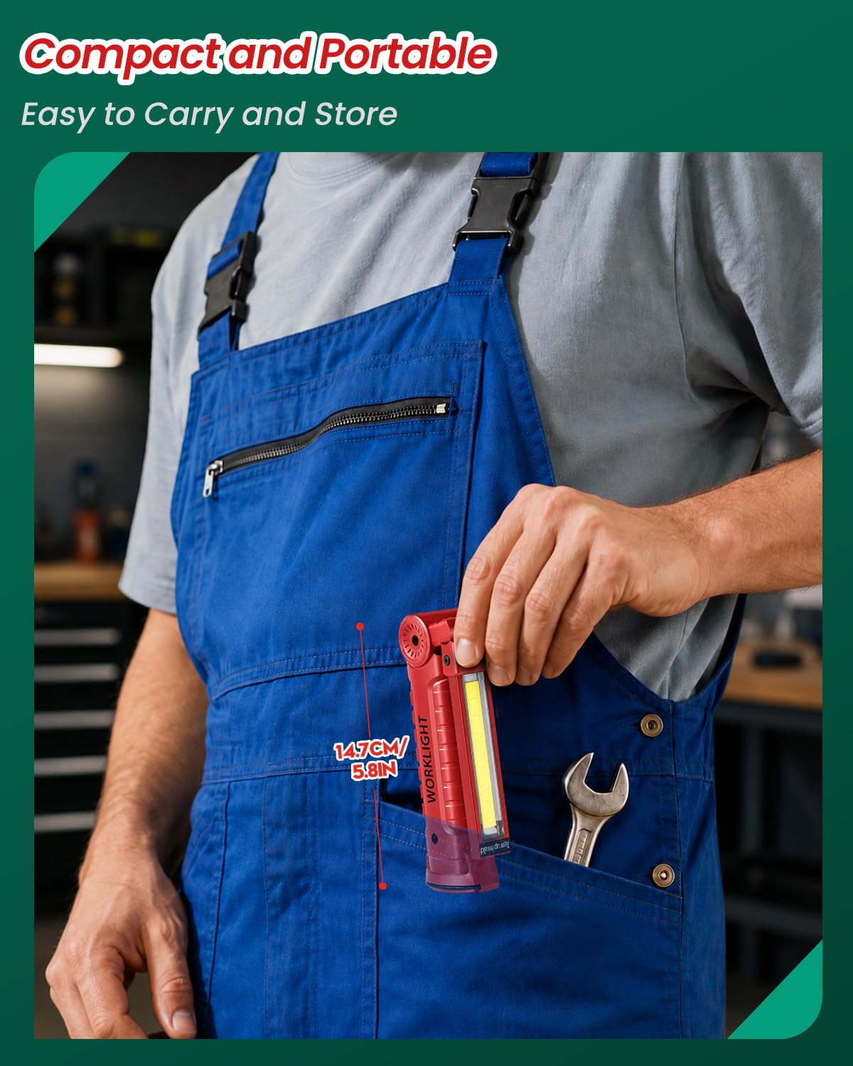 Coquimbo 2 Pack Rechargeable Work Light, Christmas Dad Gifts for Men Him