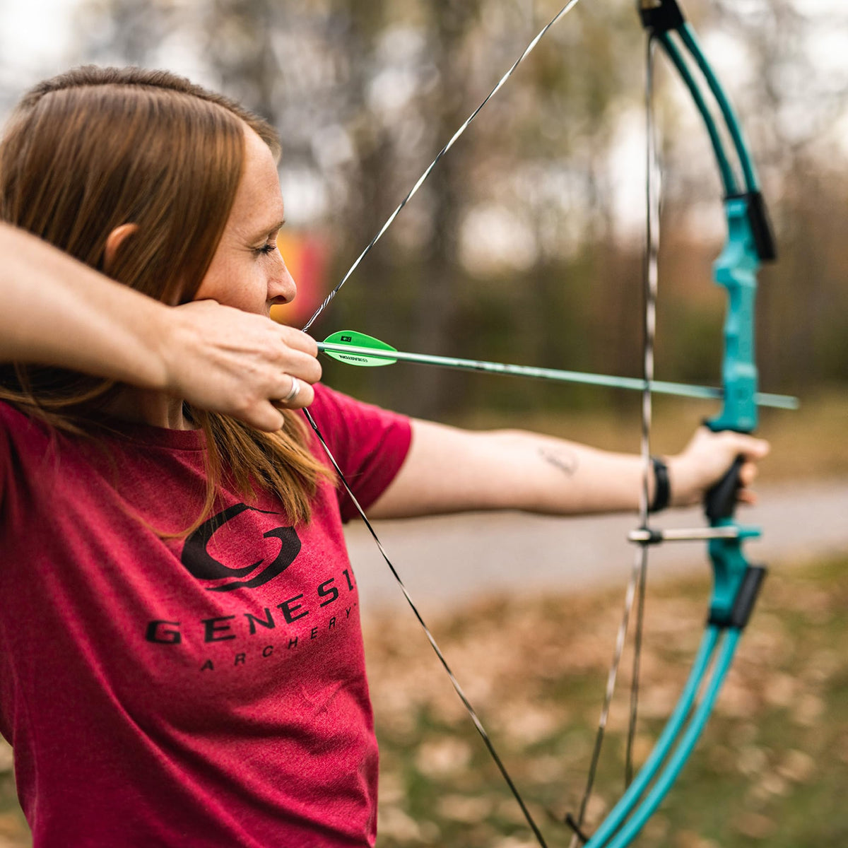 Genesis Archery Original Lightweight Compound Bow with Adjustable Aluminum Riser, 15"-30" Draw Length, 10-20 lb Draw Weight, for Kids and Adults, All Skill Levels
