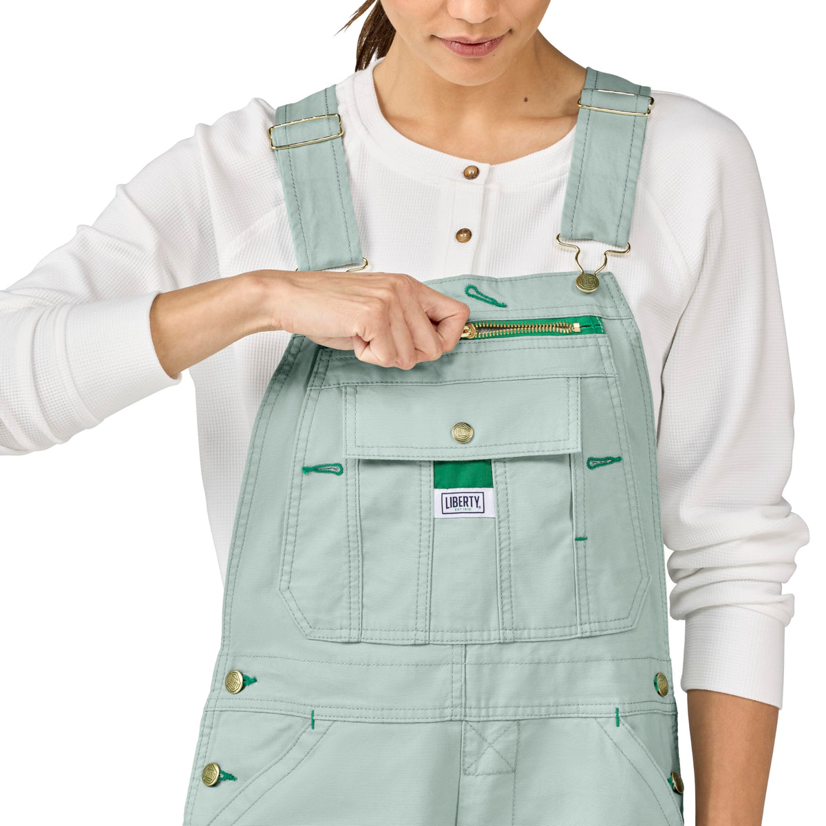 Liberty Women's Washed Duck Bib Overalls