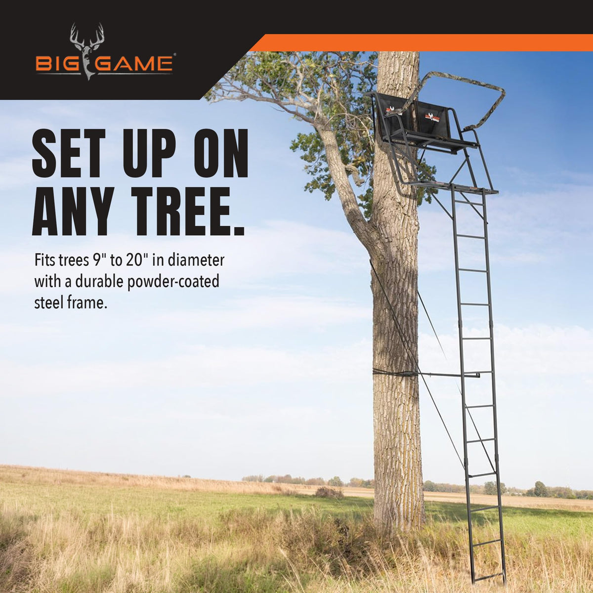BIG GAME Ladder Tree/Tripod Stand for Hunting Deer
