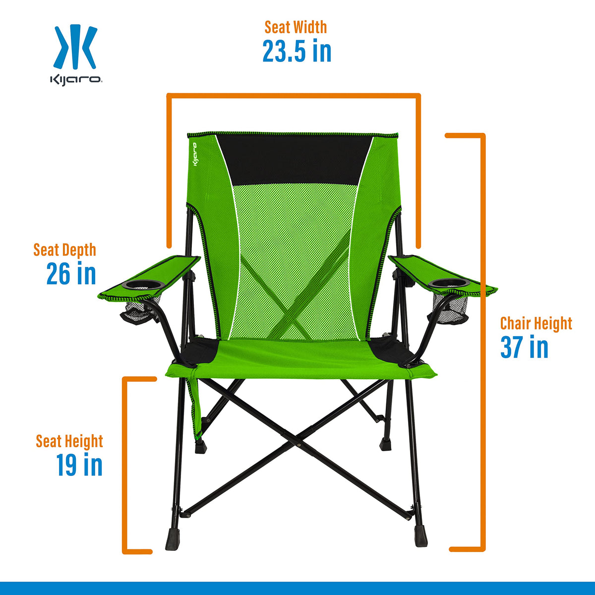 Kijaro Dual Lock Chair Color: Victoria Desert Orange