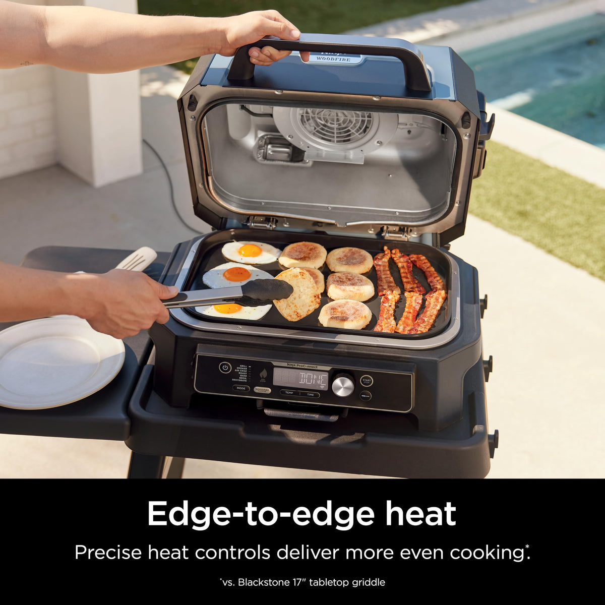 Ninja Woodfire ProConnect Premium XL Outdoor Grill & Smoker, Black & Gold