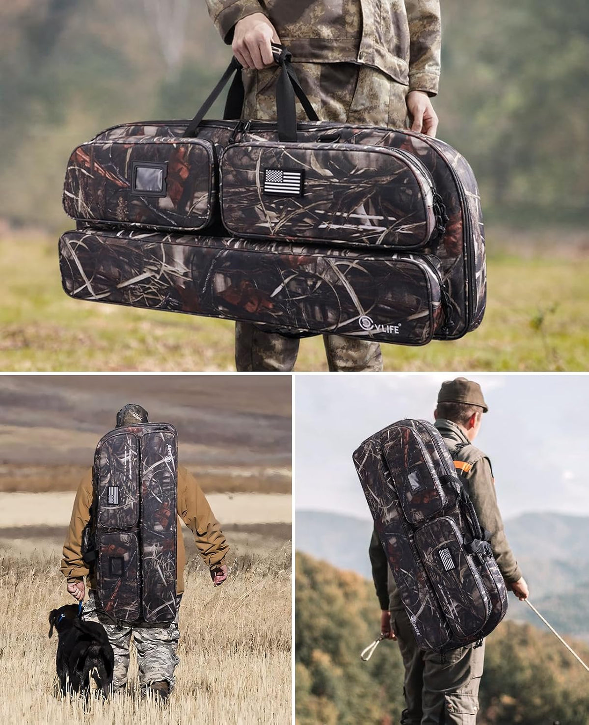 CVLIFE Soft Compound Bow Case, Archery Bag for Bow Gear Storage